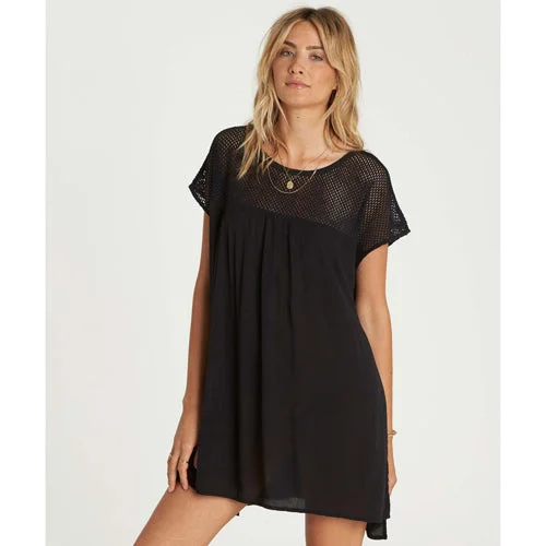 Drawstring - closure cover ups for adjustable sizingBillabong Meshin Around Cover Up Dress