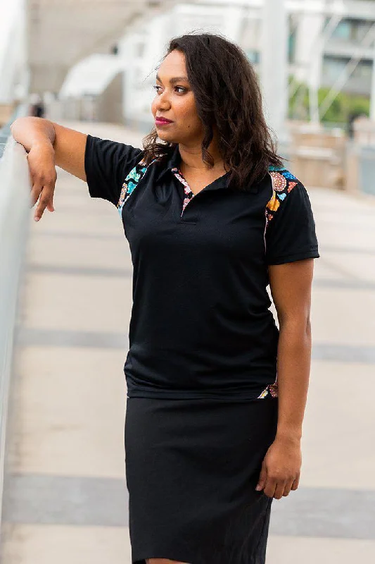 Sustainable polo shirt made from recycled materialsConnection To Country UPF50+ Bamboo Women’s Fitted Polo Shirt