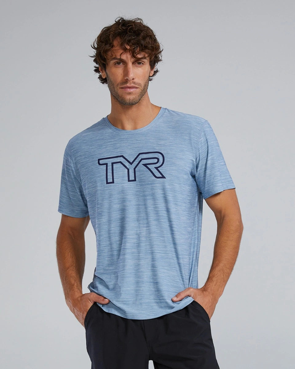 Moisture - wicking cover ups for staying dry during beach activitiesTYR AIRTEC™ MEN'S BIG LOGO TEE