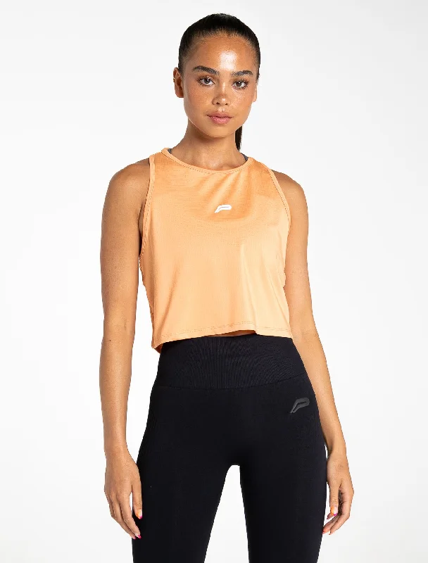 Sheer Mesh Women's Crop Top in White for a Sexy and Alluring Summer LookBreeze Crop Tank - Coral