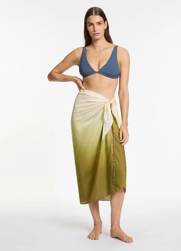 Anti - UV ray cover ups for outdoor summer activitiesAcacia Haze Sarong - Eucalyptus