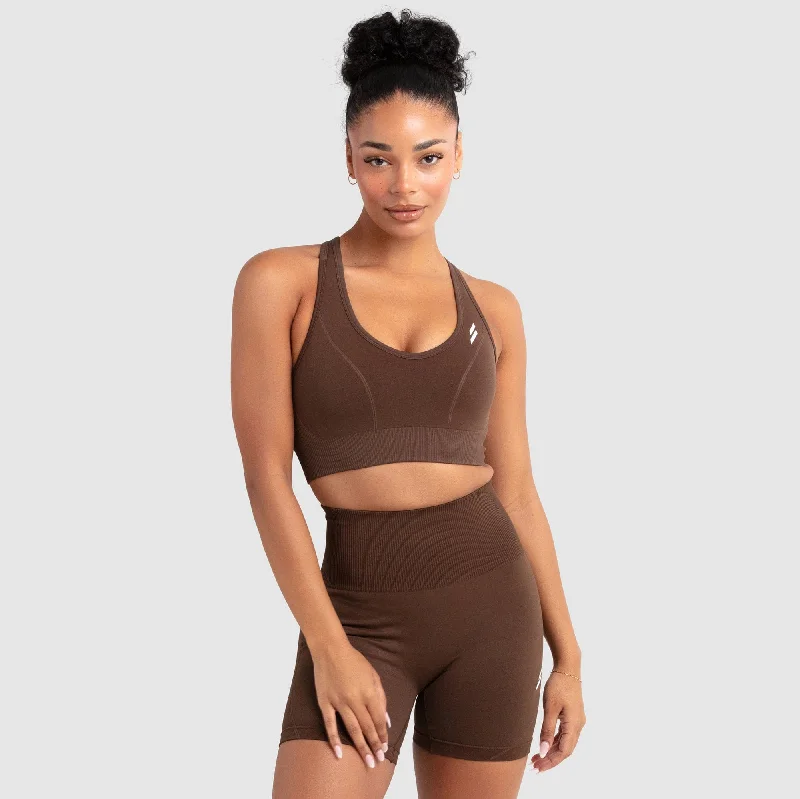 Camouflage - Print Women's Crop Top in Olive for a Trendy and Edgy StyleHyperflex 2 Crop - Espresso