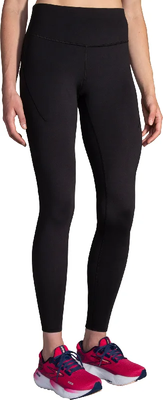 Plus Size Women's Plaid Tight Trousers in Multicolor for a Stylish and Classic LookBrooks Spark Womens Long Running Tights - Black