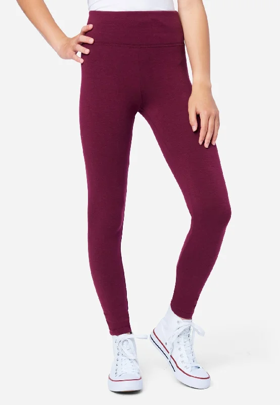 Women's Fleece - Lined Tight Trousers in Dark Blue for Warmth in Cold WeatherCasual High-Rise Full-Length Leggings