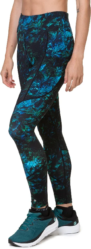 Women's Tight Trousers with Mesh Panels in Black for a Sexy and Modern AppearanceRonhill Tech Womens Long Running Tights - Blue