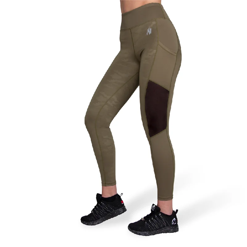 Women's Fleece - Lined Tight Trousers in Dark Blue for Warmth in Cold WeatherSavannah Mesh Tights - Army Green Camo