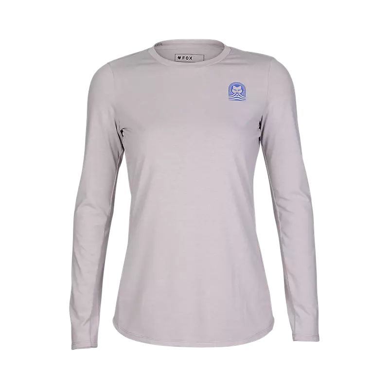 Fox Racing Ranger Dri Release Long Sleeve MTB Jersey - Womens - Gray-Light Gray