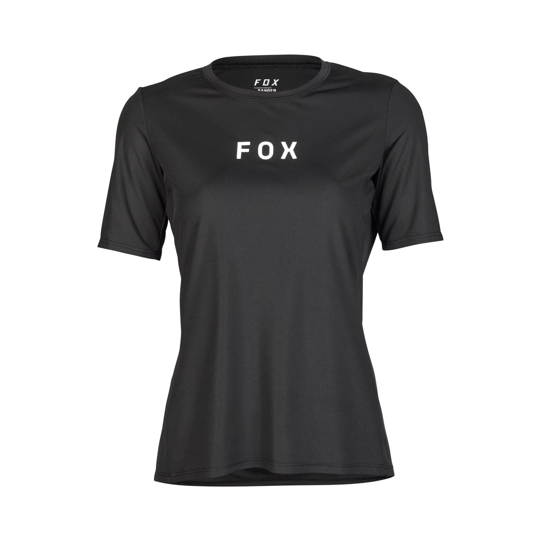 Fox Racing Ranger Short Sleeve MTB Jersey - Wordmark - Womens - Black