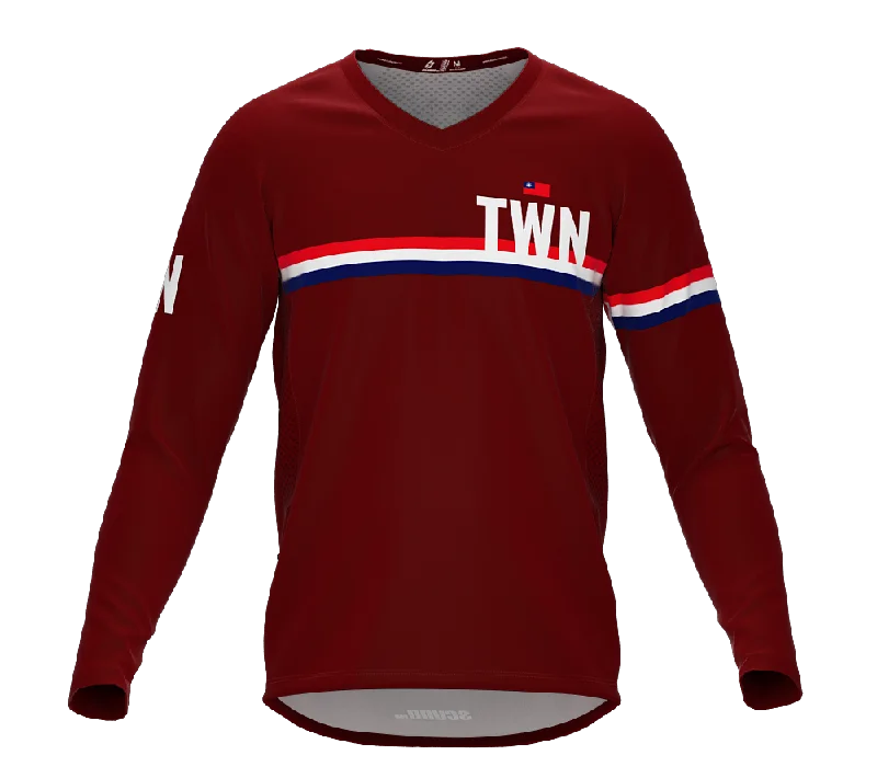 MTB BMX Cycling Jersey Long Sleeve Code Taiwan Vine for Men and Women