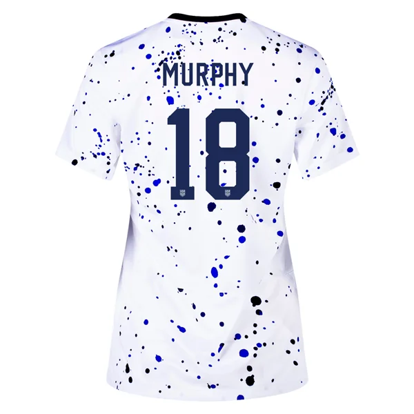 Nike Womens United States Casey Murphy 4 Star Home Jersey 23/24 w/ 2019 World Cup Champion Patch (White/Loyal Blue)