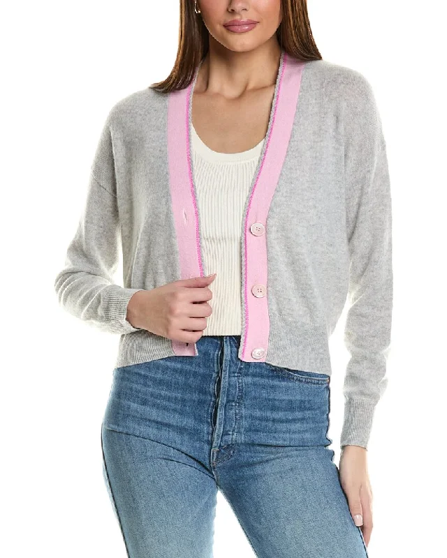 v neck women cardigan to elongate the necklineAutumn Cashmere Boxy Cashmere Cardigan