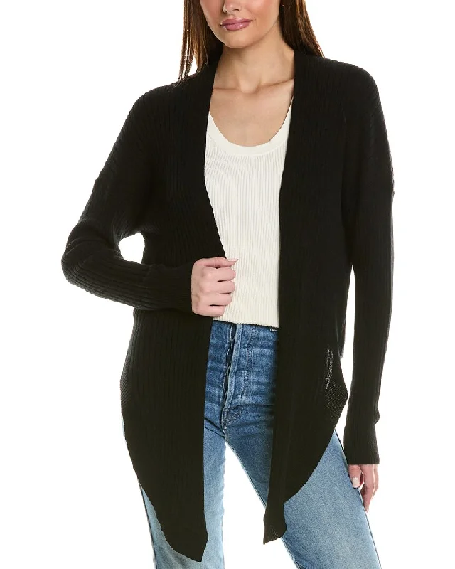 open front women cardigan for easy stylingAutumn Cashmere Rib Cashmere Cardigan