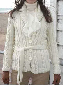 machine washable women cardigan for easy careFree Cable Cardigan Knit Pattern