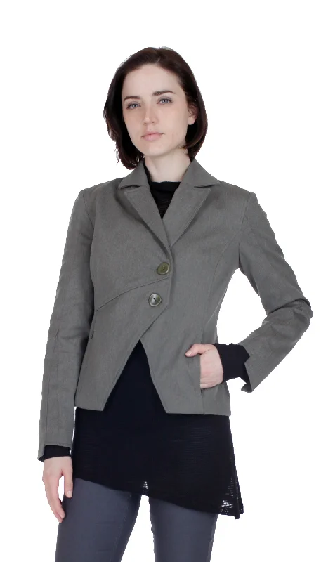 Women's Longline Linen Blazers in Pastel Colors for Summer EventsPieced Seam Blazer