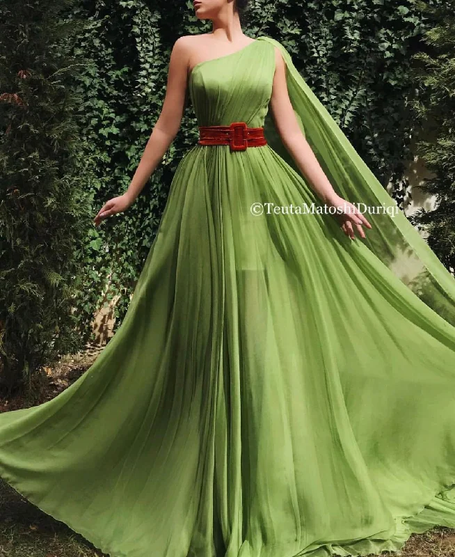 Ball Gown Women Dress with a Full Skirt for a Princess - like LookForever Limeade Gown