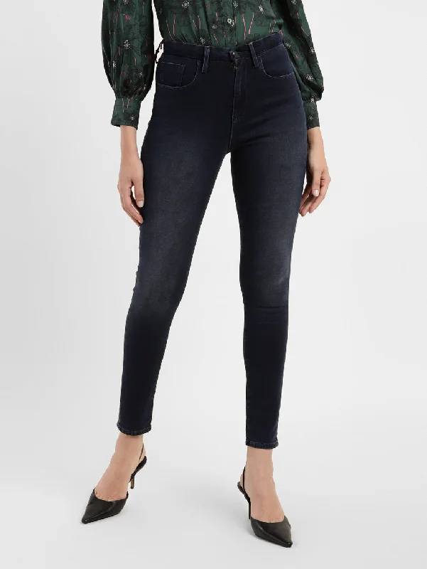 Embroidered women jeans with intricate patternsWomen's High Rise 721 Skinny Fit Jeans