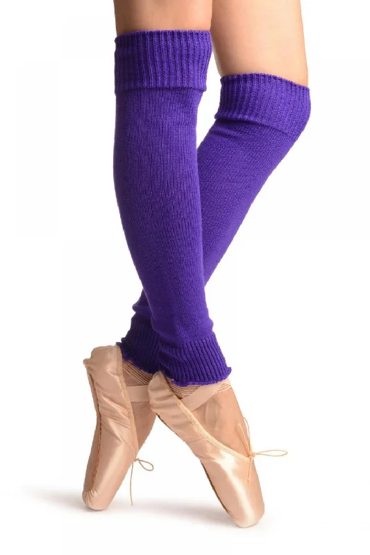 Electric Indigo Plain Dance/Ballet Leg Warmers