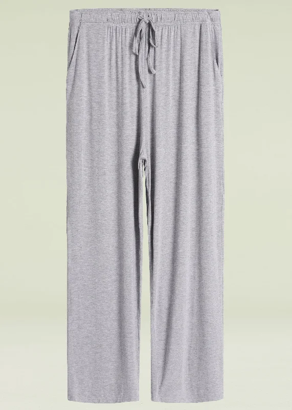 Drawstring - cuffed cream - colored lounge pants for a simple and elegant lookMen's Lounge Pants