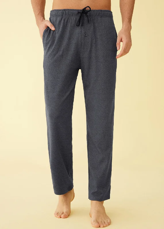 Shirred - cuffed lemon - colored lounge pants for a feminine and soft lookMen's Warm Pajama Pants Comfy Lounge Pants with Pockets