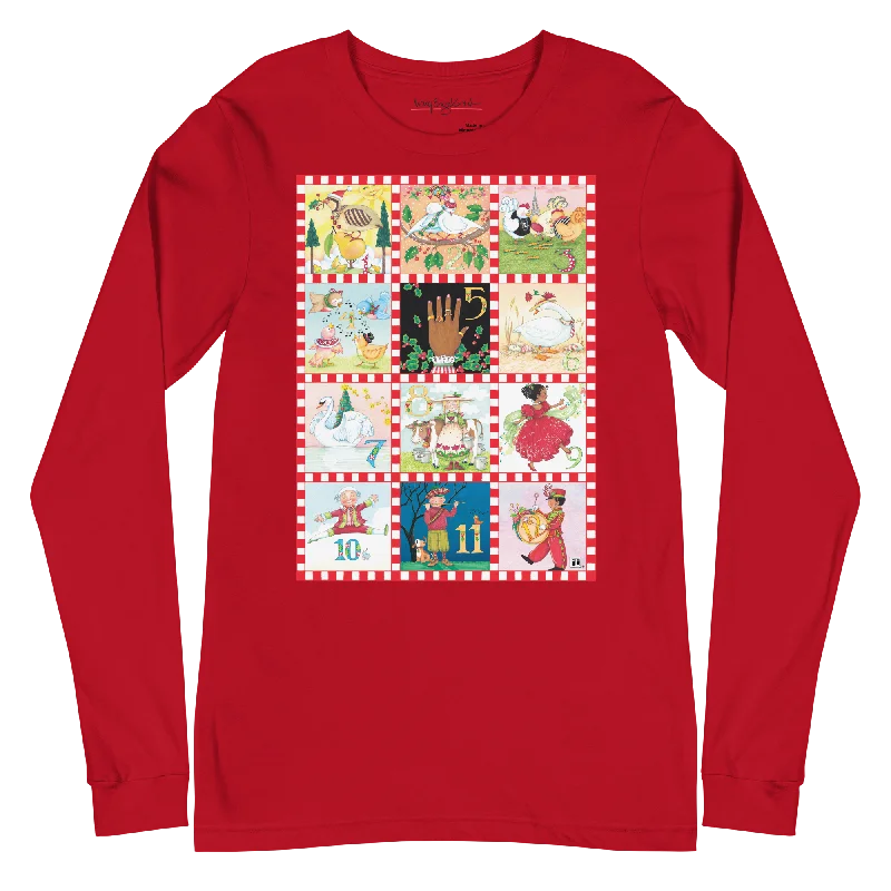 Twelve Days of Christmas Unisex Long Sleeve T-Shirt