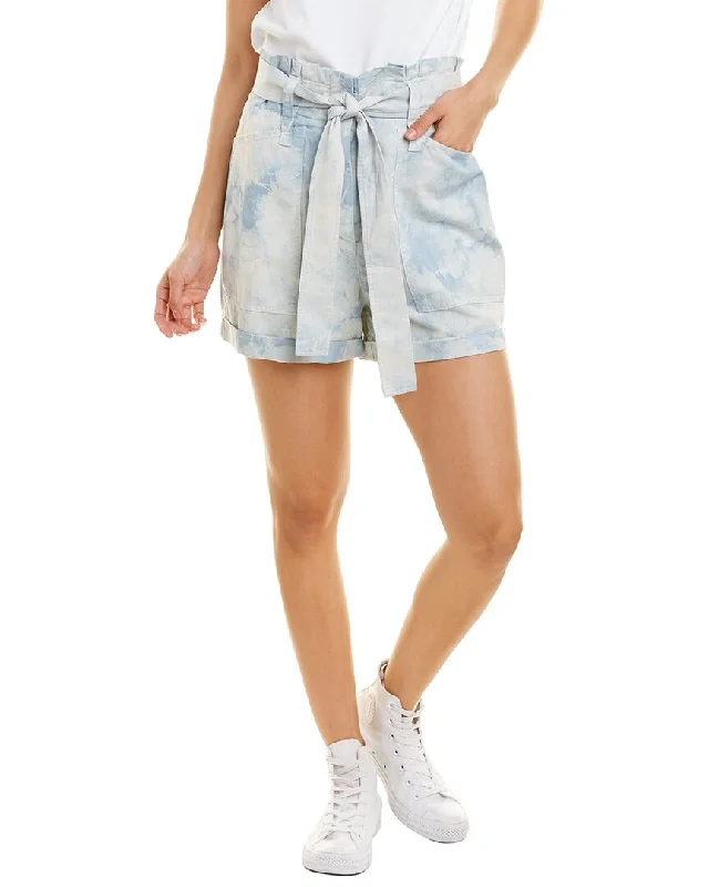 Cargo Women Shorts with Multiple Pockets for FunctionalityA.L.C. Davidson Linen-Blend Short