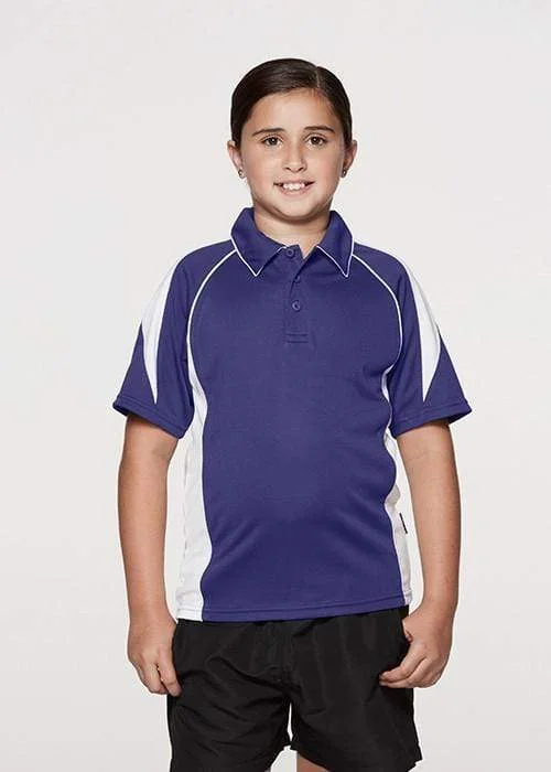 Machine - washable polo shirt in durable jersey fabricAussie Pacific Premier Kids Polo Shirt 3301