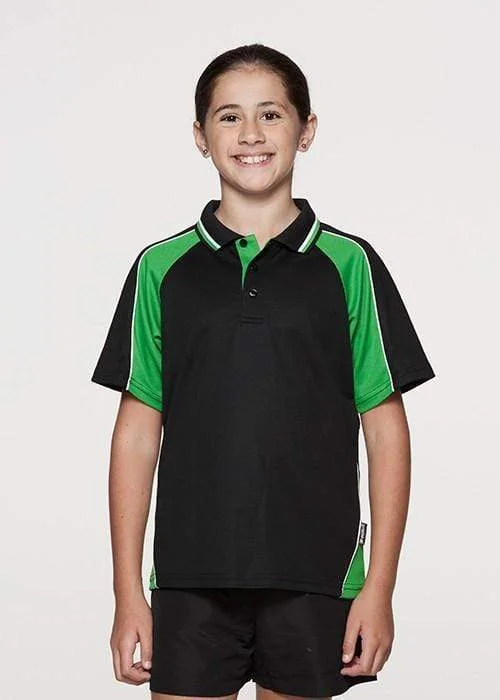 Solid color performance fabric polo shirt for sports activitiesAussie Pacific Panorama Kid's Polo Shirt 3309