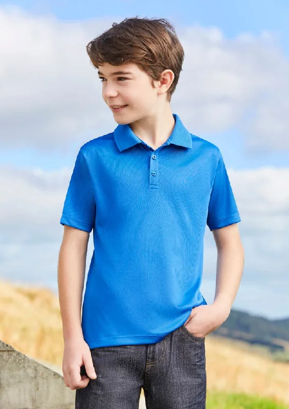 Plus - size polo shirt with side slits for added comfortBiz Collection Action Kids Polo Shirt P206KS