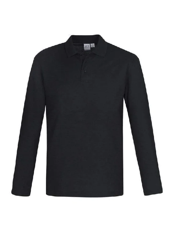 Organic cotton polo shirt for eco - friendly consumersBiz Collection Crew Mens L/S Polo P400ML