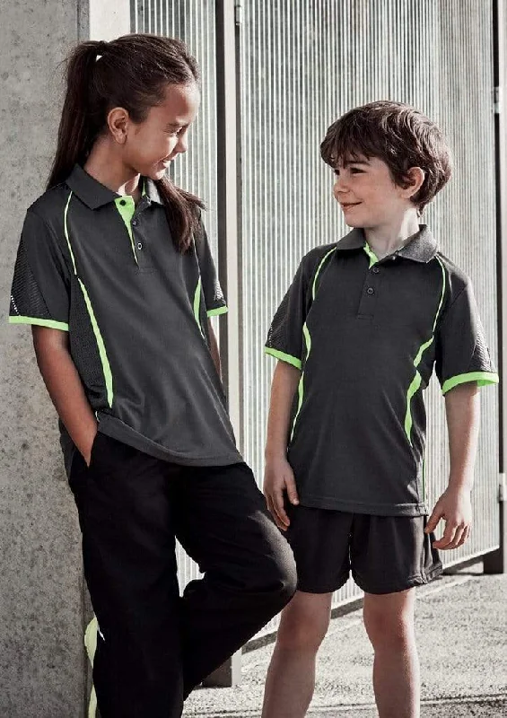 Geo - print polo shirt for a contemporary styleBiz Collection Razor Kids Polo P405KS