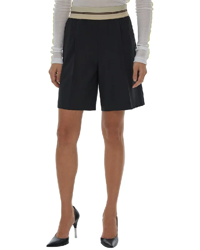 Bermuda Women Shorts for a Classic and Sophisticated LookHelmut Lang Relaxed Fit Pull On Wool Short