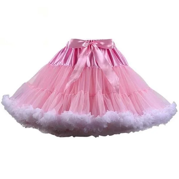 High - low hem chiffon skirt for a modern and elegant appearanceLuxury Silk Tutu