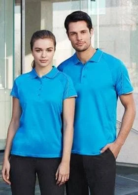 Long - sleeve polo shirt in lightweight polyester for layeringBiz Collection Men’s Blade Polo P303MS