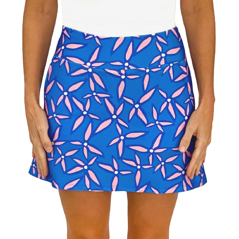 Printed Animal Print Women Shorts for a Wild and Stylish AppearanceOjai Pleated Skort In Star Flower Pink