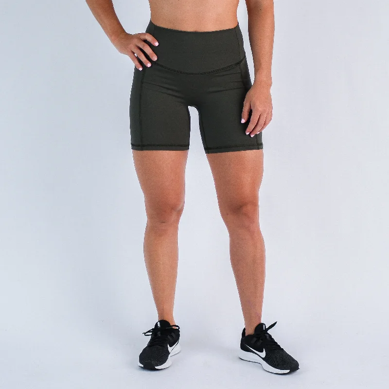 High - Waisted Women Shorts for a Retro and Flattering LookPedal Short  6" - No Front Seam - Higher Rise