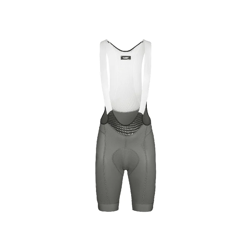 Linen Women Shorts for Breathable Comfort in Hot WeatherPas Normal Studios Mechanism Bib Short - Medium Grey