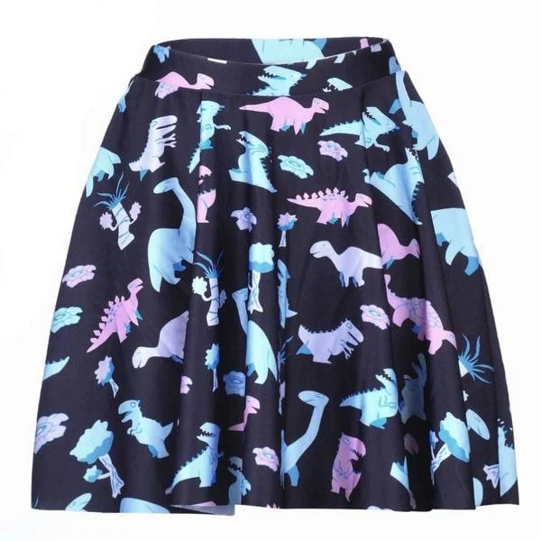 School uniform - style pleated skirt in specific colorsPastel Dino Skirt