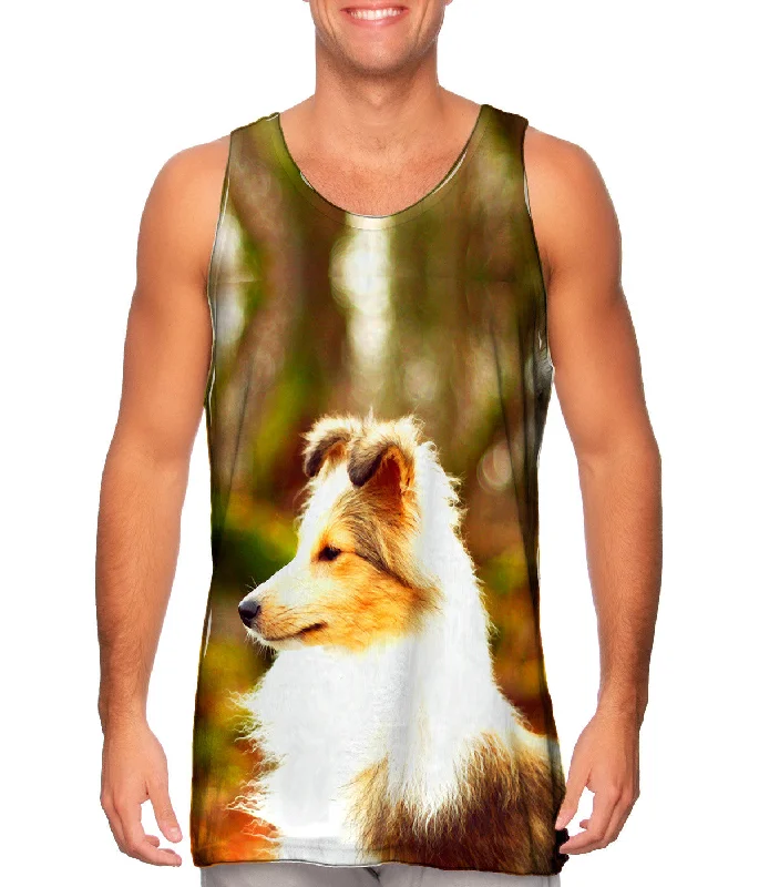 Women's Cropped Tank Tops with Vintage Band LogosSwift Sheltie