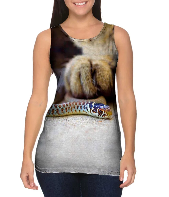 Plus Size Women's Embroidered Tank Tops in Boho StylesSwift Small Snake