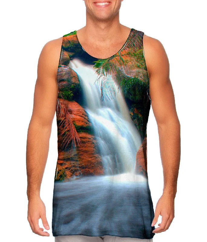 V - Neck Women's Moisture - Wicking Tank Tops for RunningTajor Waterfall