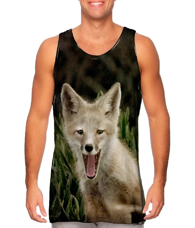 Women's Longline Tank Tops with Abstract PrintsTall Grass Fox