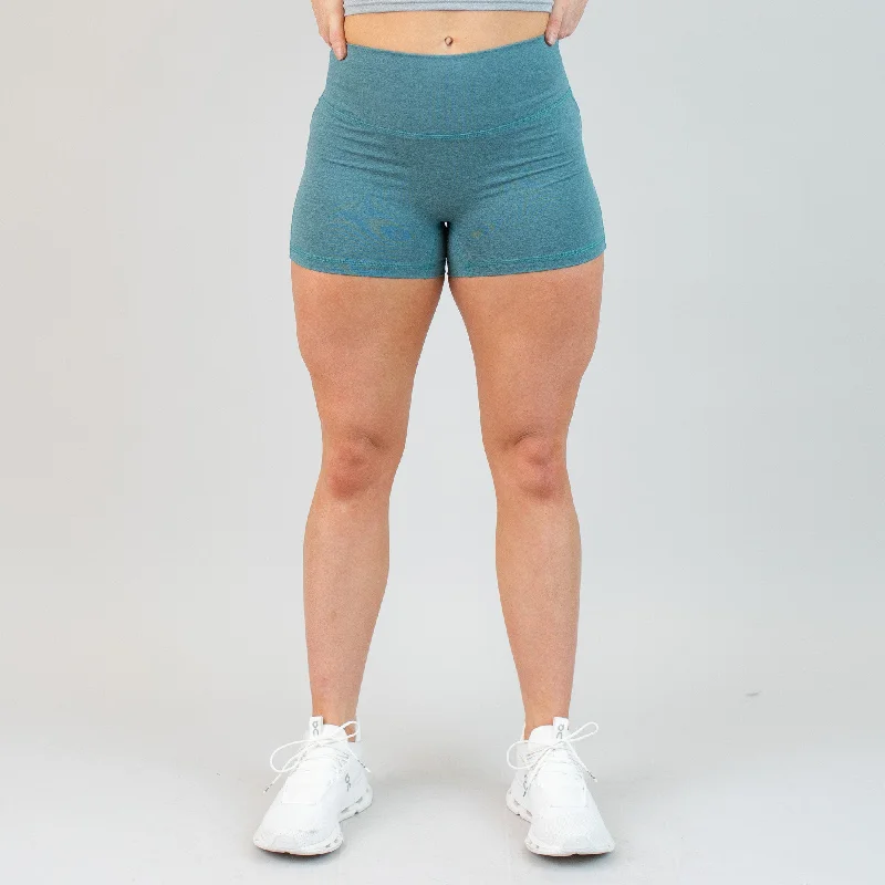 Elastic Waist Women Shorts for Easy Wear and ComfortAscend Short 3.25" - No Front Seam - Higher Rise