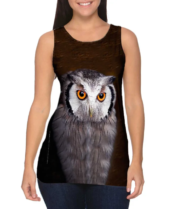 Plus Size Women's Criss - Cross Back Tank Tops in Neon ColorsTectonic Owl