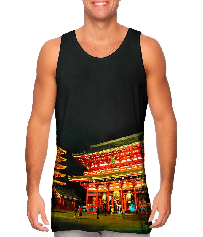 Plus Size Women's Embroidered Tank Tops in Boho StylesTemple Of Asakusa