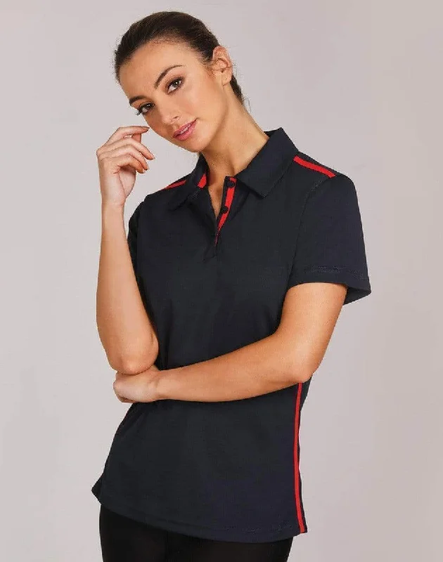 Geo - print polo shirt for a contemporary styleWinning Spirit PS84 STATEN POLO SHIRT Ladies