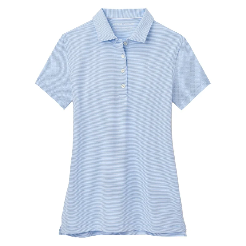 Antibacterial polo shirt for fitness enthusiastsWomens Jubilee Button Polo Cottage Blue - 2024